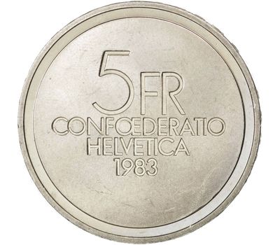  Монета 5 франков 1983 «Эрнест Ансерме» Швейцария, фото 2 