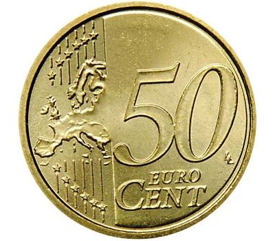 Монета 50 евроцентов 2017 «Герб папы» Ватикан (в коинкарте), фото 2 