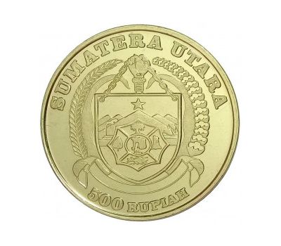  Монета 500 рупий 2019 «Красотел пахучий» остров Суматра (Индонезия), фото 2 