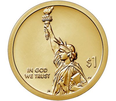  Монета 1 доллар 2020 «Космический телескоп «Хаббл» D (Американские инновации), фото 2 