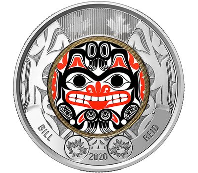  Монета 2 доллара 2020 «Билл Рид» Канада (цветная), фото 1 