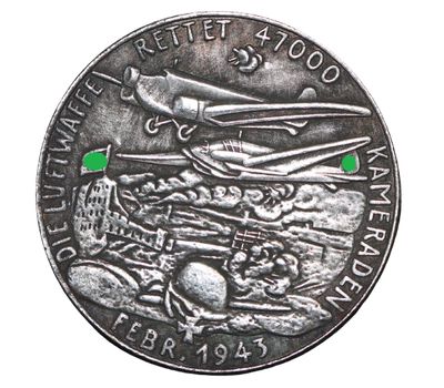  Медаль 1943 «Карл Гетц. Сталинград» Третий Рейх (копия), фото 2 