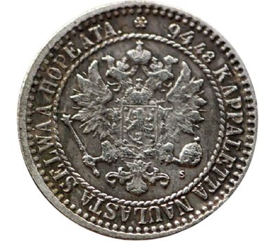 Монета 1 марка 1870 Русская Финляндия (копия), фото 2 