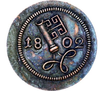  Монета 2,5 шварена 1802 Германия (копия), фото 2 