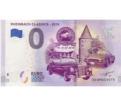  Банкнота 0 евро 2019 «Rheinbach Classics», фото 1 