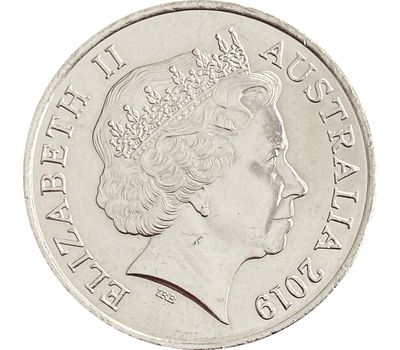  Монета 10 центов 2019 «Лирохвост» Австралия, фото 2 