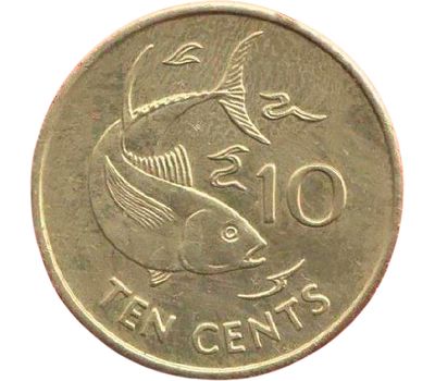  Монета 10 центов 1997 «Рыба» Сейшельские острова, фото 1 