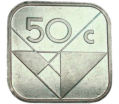  Монета 50 центов 2009 Аруба, фото 2 