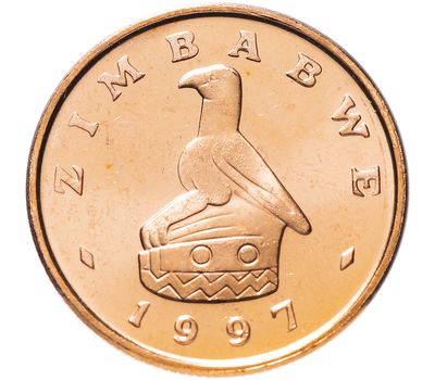  Монета 1 цент 1997 «Великая Птица» Зимбабве, фото 1 