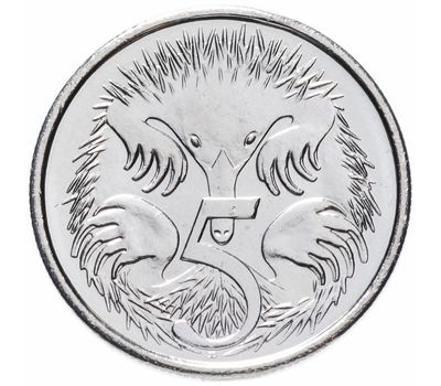  Монета 5 центов 2016 «Ехидна» Австралия, фото 1 