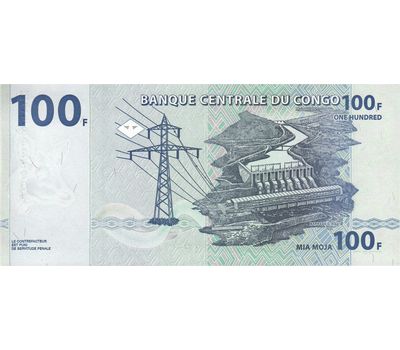  Банкнота 100 франков 2013 Конго (Pick 98b) Пресс, фото 2 