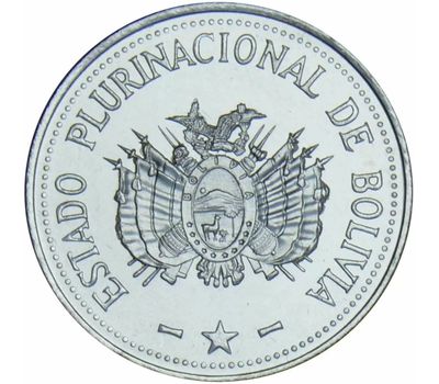  Монета 10 сентаво 2017 Боливия, фото 2 