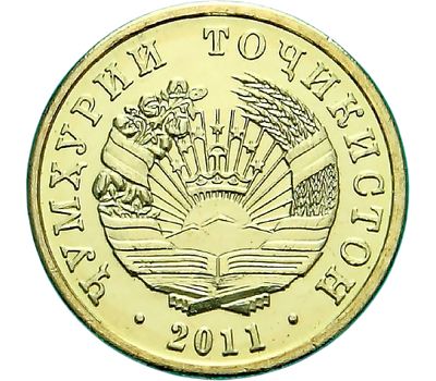  Монета 1 дирам 2011 Таджикистан, фото 2 