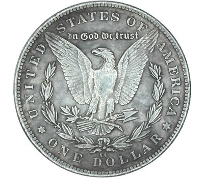  Монета хобо никель 1 доллар 1881 «Орёл» США (копия), фото 2 