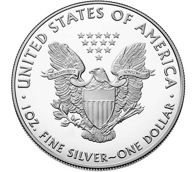  Монета 1 доллар 2021 «Шагающая свобода» США (серебро), фото 2 