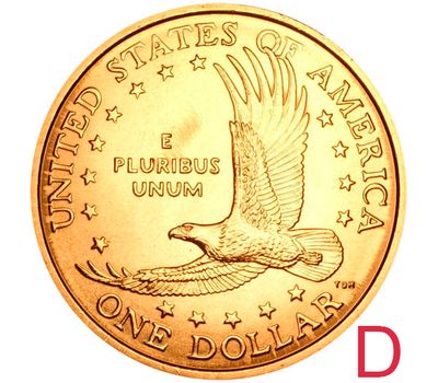  Монета 1 доллар 2004 «Парящий орёл» США D (Сакагавея), фото 1 