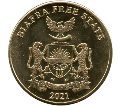  Монета 10 шиллингов 2021 «Верблюд» Биафра (Нигерия), фото 2 