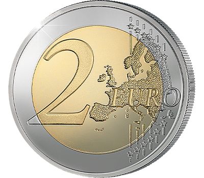  Монета 2 евро 2021 «100-летие самоуправления в Аландском регионе» Финляндия, фото 2 