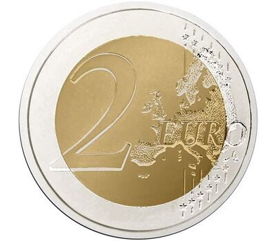  Монета 2 евро 2022 «35-летие программы «Эразмус» Эстония, фото 2 