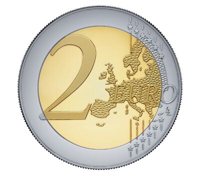  Монета 2 евро 2022 «100-летие первого южноатлантического воздушного перехода» Португалия, фото 2 