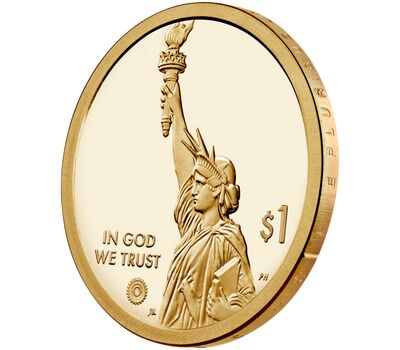  Монета 1 доллар 2022 «Администрация долины Теннесси» D (Американские инновации), фото 3 