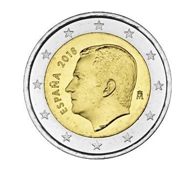  Монета 2 евро 2018 Испания, фото 1 