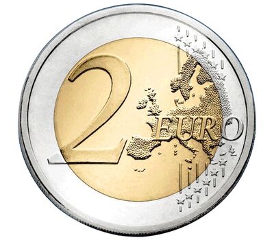  Монета 2 евро 2023 «Старый город Касерес» Испания, фото 2 
