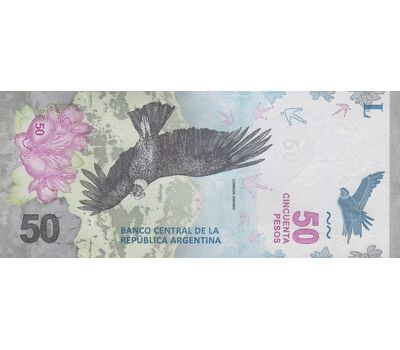  Банкнота 50 песо 2020 Аргентина Пресс, фото 2 