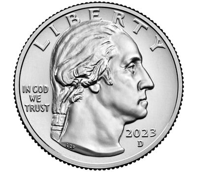  Монета 25 центов 2023 «Йовита Идар» (Выдающиеся женщины США) D, фото 3 