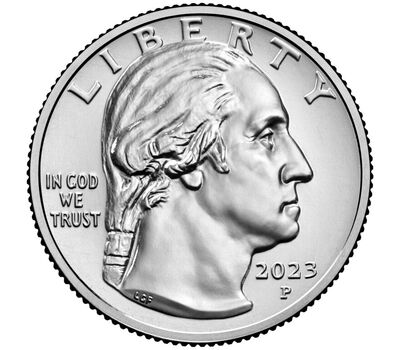  Монета 25 центов 2023 «Балерина Мария Толчиф» (Выдающиеся женщины США) P, фото 2 