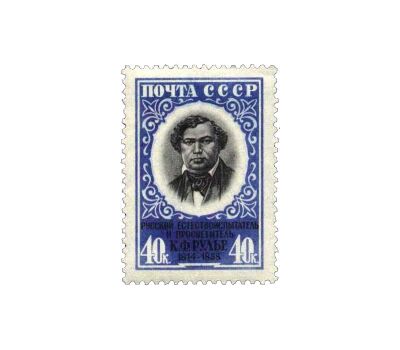  Почтовая марка «100 лет со дня смерти К.Ф. Рулье» СССР 1958, фото 1 