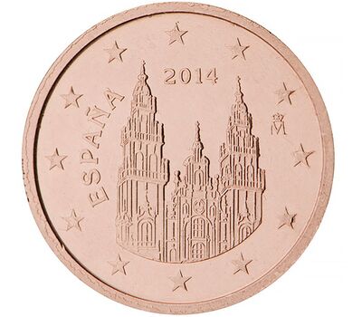  Монета 2 евроцента 2014 Испания, фото 1 