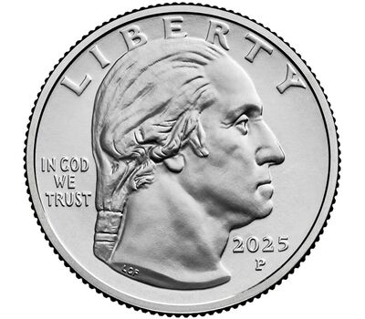  Монета 25 центов 2025 «Алтея Гибсон» (Выдающиеся женщины США) P, фото 2 