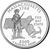  Монета 25 центов 2000 «Массачусетс» (штаты США) случайный монетный двор, фото 1 