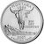  Монета 25 центов 2007 «Монтана» (штаты США) случайный монетный двор, фото 1 