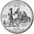  Монета 25 центов 2005 «Калифорния» (штаты США) случайный монетный двор, фото 1 
