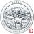  Монета 25 центов 2012 «Национальный парк Денали» (15-й нац. парк США) D, фото 1 