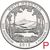  Монета 25 центов 2013 «Национальный лес Белые горы» (16-й нац. парк США) P, фото 1 