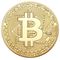  Монета Bitcoin позолота, фото 1 